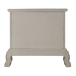 Bowery Hill 2-Drawer Rectangular Wooden Nightstand in Bone White Finish