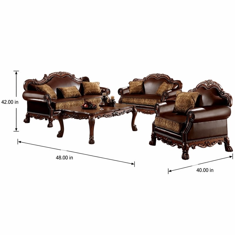 Bowery Hill Chair with Reversible Cushion and Decorative Trim in Cherry Oak