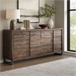 Bowery Hill Rectangular 6-Drawer Dresser in Reclaimed Oak Wood