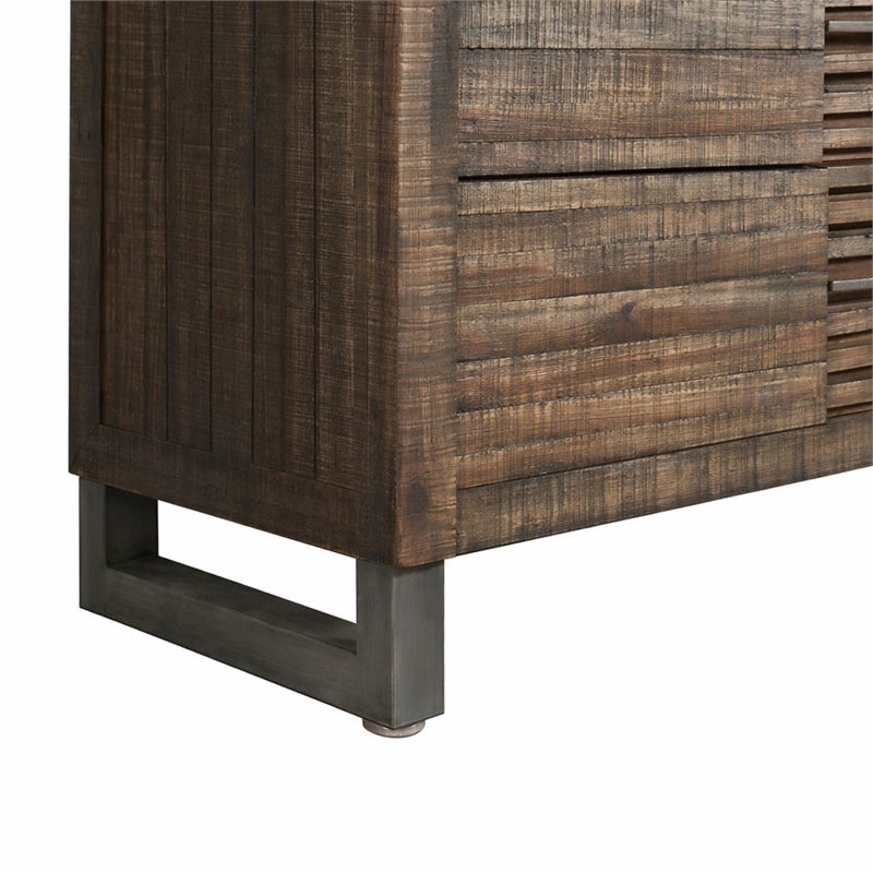 Bowery Hill Rectangular 6-Drawer Dresser in Reclaimed Oak Wood