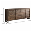 Bowery Hill Rectangular 6-Drawer Dresser in Reclaimed Oak Wood