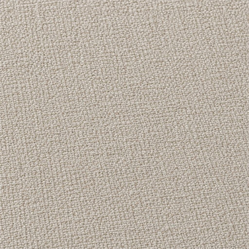 Bowery Hill Linen Fabric Loveseat with Accent Pillows Beige Upholstery