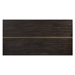Bowery Hill Modern Rectangular Black Dining Table with Wooden Legs