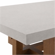 Bowery Hill Transitional Rectangular Coffee Table in Walnut/Gray