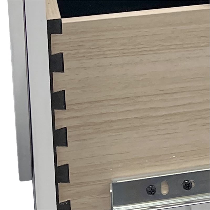Bowery Hill Rectangular 6-Drawer Dresser with Pearl White Finish