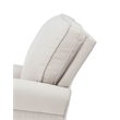 Bowery Hill Fabric Upholstered Wooden Rocking Chair in Beige
