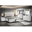 Bowery Hill Queen Bed with Storage & LED Lighting in White