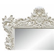 Bowery Hill Rectangular Wooden Frame Mirror in Antique White