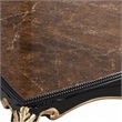 Bowery Hill Betria Rectangular Beech Coffee Table in Brown and Black