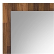 Bowery Hill Rectangular Wooden Frame Mirror in Walnut Finish