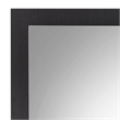 Bowery Hill Rectangular Wooden Frame Mirror in Walnut & Black Finish