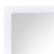 Bowery Hill Rectangular Wooden Frame Mirror in White Finish