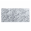 Bowery Hill Rectangle Faux Marble Dining Table with Stainless Steel Base