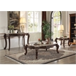 Bowery Hill Rectangular Console Table with Queen Anne Legs in Walnut
