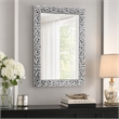 Bowery Hill Rectangular Wall Decor with Mirrored Finish and Faux Gems