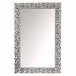 Bowery Hill Rectangular Wall Decor with Mirrored Finish and Faux Gems