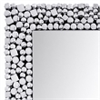 Bowery Hill Rectangular Wall Decor with Mirrored Finish and Faux Gems