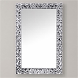 Bowery Hill Rectangular Wall Decor with Mirrored Finish and Faux Gems