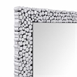 Bowery Hill Rectangular Wall Decor with Mirrored Finish and Faux Gems