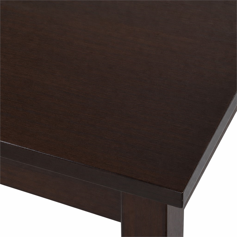 Bowery Hill Walnut 3-Piece Counter Height Breakfast Table Set