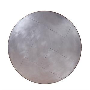 Bowery Hill Tamas Coffee Table with Aluminum Top in Cocoa Finish