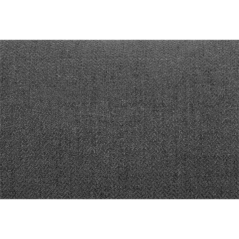 Bowery Hill L Shape 3pc Manual Reclining Sectional Sofa in Dark Gray Burlap
