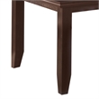 Bowery Hill Rectangular Semi Formal Wooden Dining Table in Cappuccino Brown