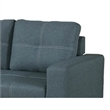 Bowery Hill 85 Inch Convertible Sofa Foam Fill Stitch in Gray Polyfiber