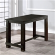 Bowery Hill 72 Inch Dining Table with Block Legs in Antique Black