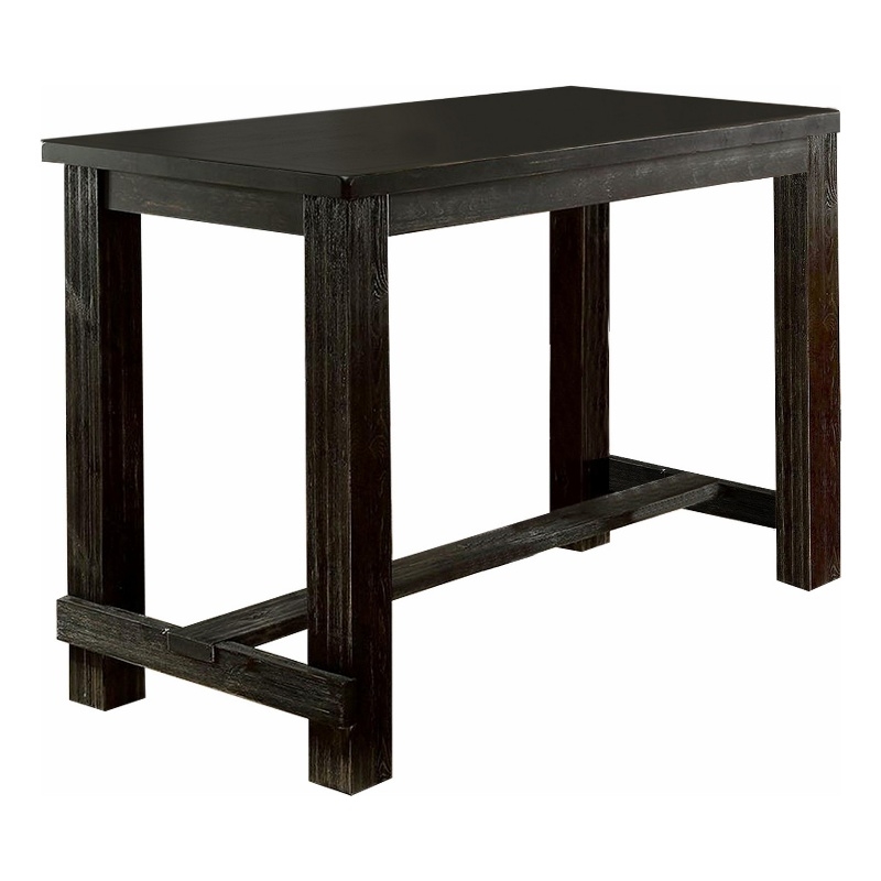 Bowery Hill 72 Inch Dining Table with Block Legs in Antique Black