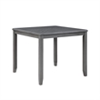 Bowery Hill 42 Inch 5 Piece Counter Height Table Set in Gray