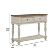 Bowery Hill 52 Inch Console Sideboard Buffet with Drawers in White