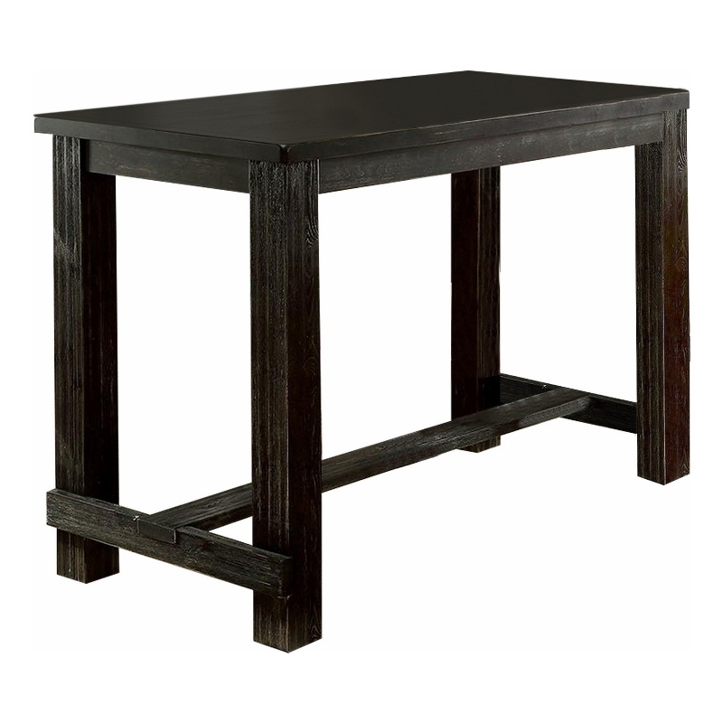 Bowery Hill 84 Inch Dining Table with Leaf Extension in Antique Black