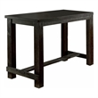 Bowery Hill 84 Inch Dining Table with Leaf Extension in Antique Black