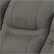 Bowery Hill 41 Inch Leatherette Reclining Sofa with USB Port in Gray