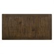 Bowery Hill Rectangular Dining Table with 2 Drawers in Brown and White