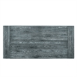 Bowery Hill Wooden Rectangular Dining Table with Trestle Base in Gray