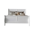 Bowery Hill Classy Transitional Style Queen Size Sleigh Bed in White