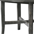 Bowery Hill 47 Inch Farmhouse Round Wooden Dining Table in Rustic Gray