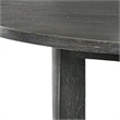 Bowery Hill 47 Inch Farmhouse Round Wooden Dining Table in Rustic Gray