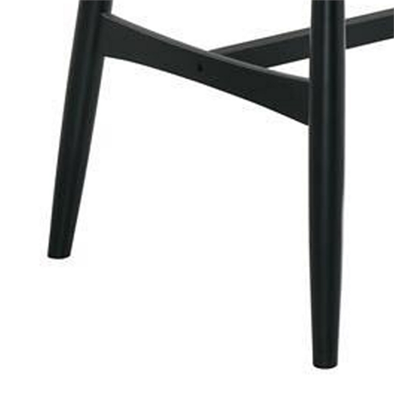 Bowery Hill 72 Inch Dining Table with Brown Plank Top and Black Base