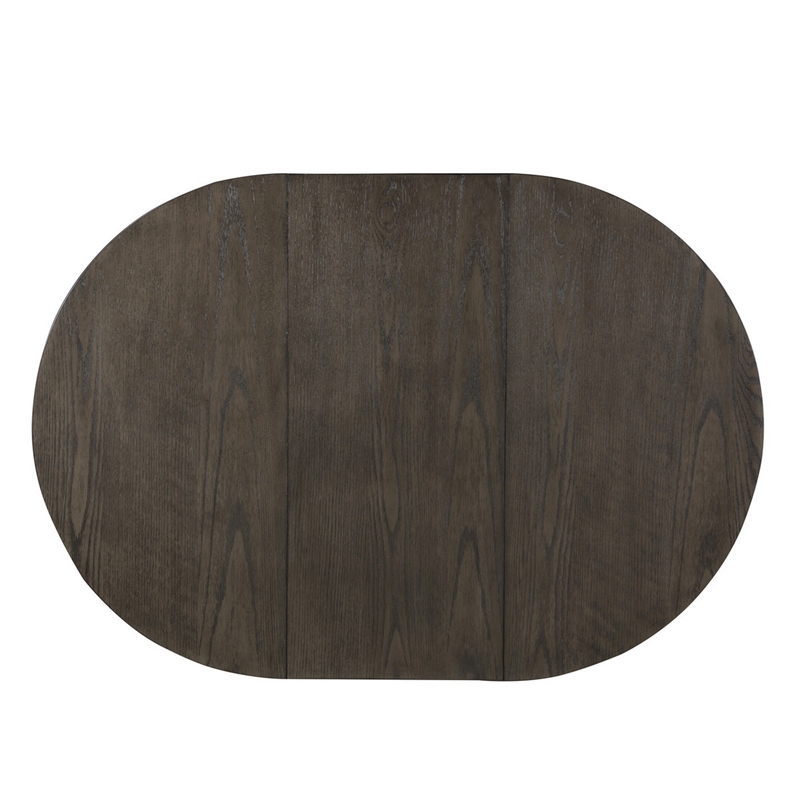 Bowery Hill 42 to 60 in Counter Height Table in Antique White and Brown