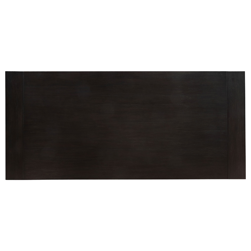 Bowery Hill 95 to 123 in Dining Table with 2 Leaves in Antique Black