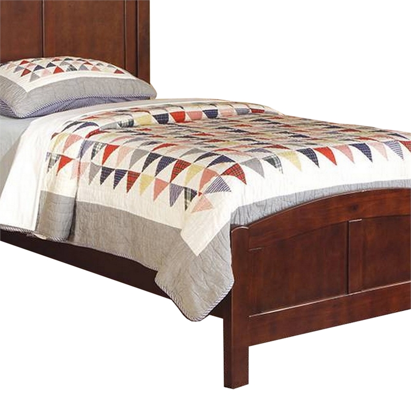 Bowery Hill Full Bed with Arched Headboard and Footboard in Dark Cherry