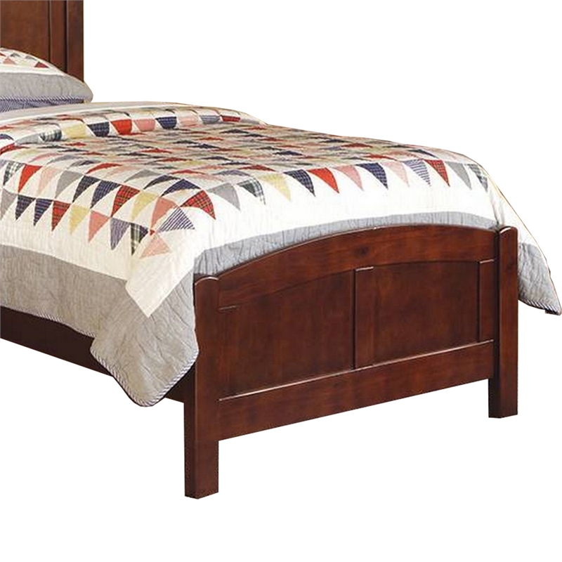 Bowery Hill Full Bed with Arched Headboard and Footboard in Dark Cherry
