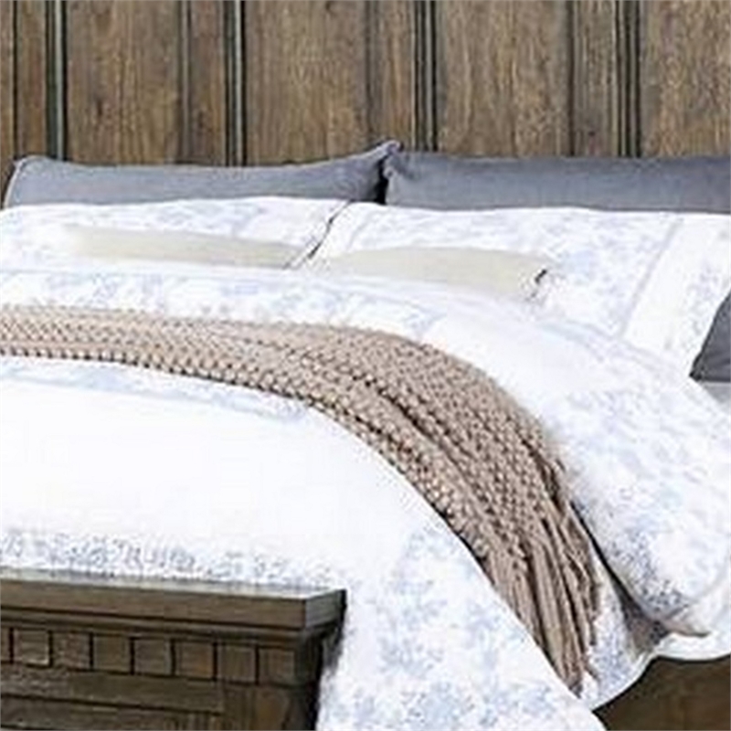 Bowery Hill Classic California King Bed with Storage Drawers in Brown