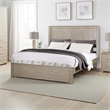 Bowery Hill Platform Queen Size Bed with Panel Design in Light Tan