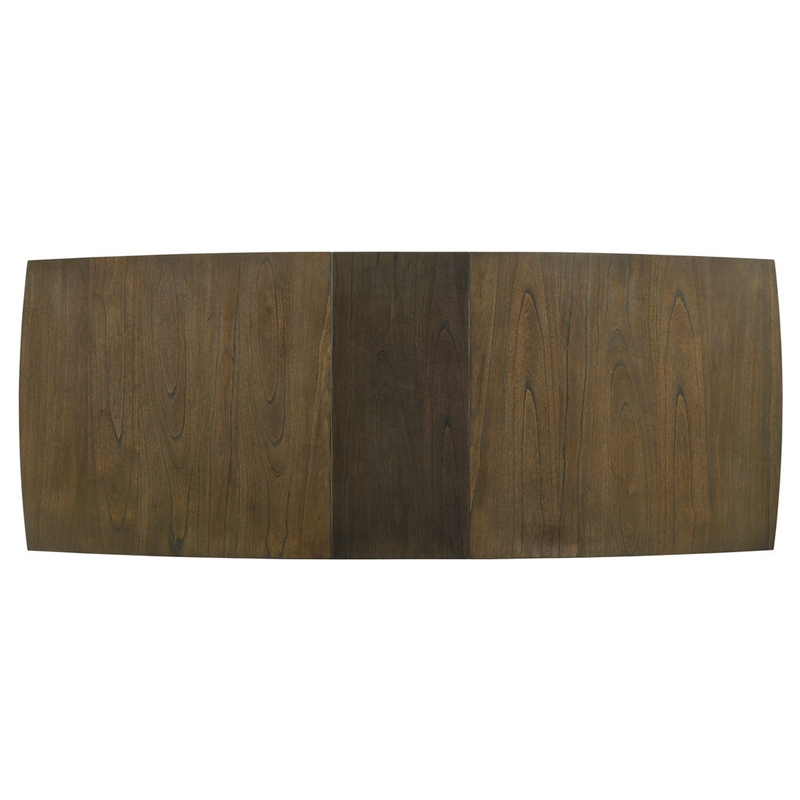 Bowery Hill 72 to 88 in Extendable Dining Table in Walnut Brown