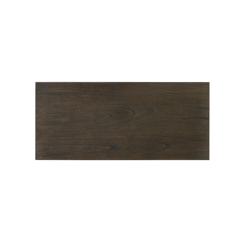 Bowery Hill 72 to 88 in Extendable Dining Table in Walnut Brown