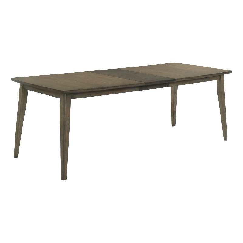 Bowery Hill 72 to 88 in Extendable Dining Table in Walnut Brown
